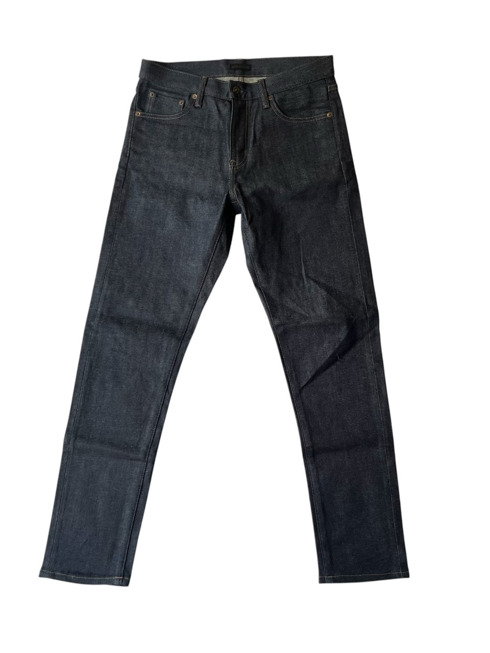 Uniqlo Selvedge jeans 30 x 30 Slim straight Dark blue Rigid Mid rise Zip fly